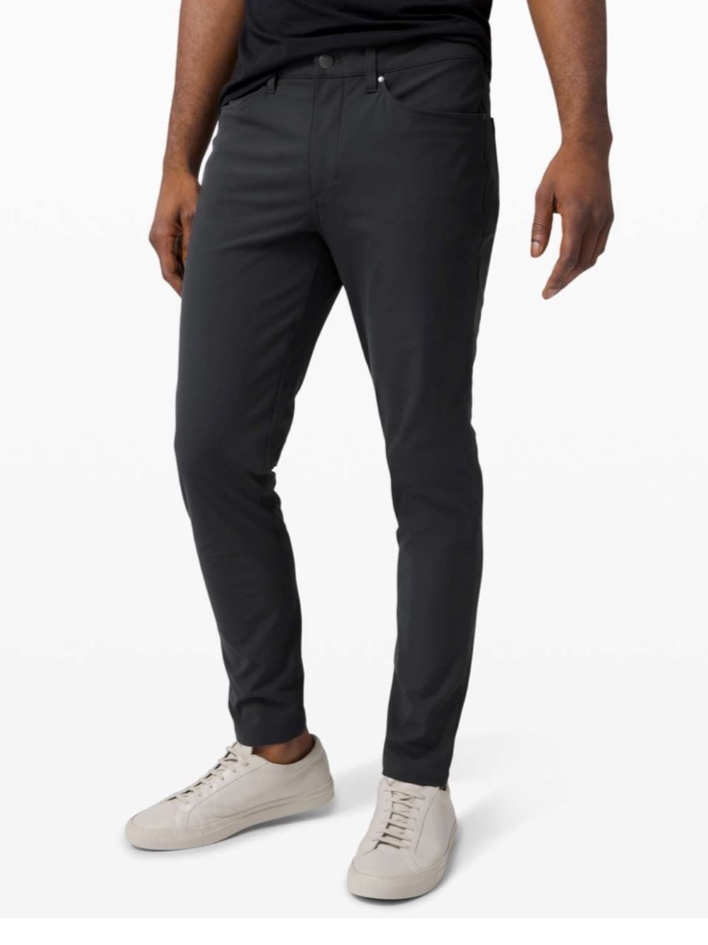 Lululemon ABC Slim-Fit 5 Pocket Pant 36W 28L Warpstreme Black Men’s